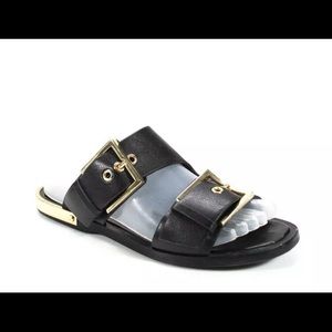 Rachel Zoe Sandals...Sz: 7...Color: Black/Gold